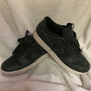 Nike Men's Dunk Army Green and White Sneakers